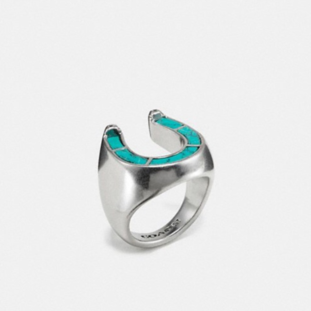 濾COACH Western horseshoe ring 濾size 7
